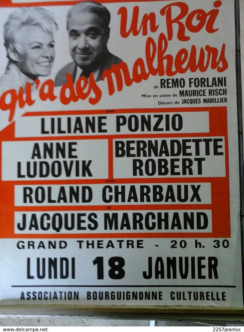 2 Affiches - Galas Karsanty Herbert Un Roi M' A Des Malheurs Et Turcaret - Plakate & Poster