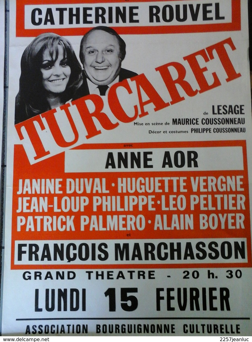 2 Affiches - Galas Karsanty Herbert Un Roi M' A Des Malheurs Et Turcaret - Plakate & Poster