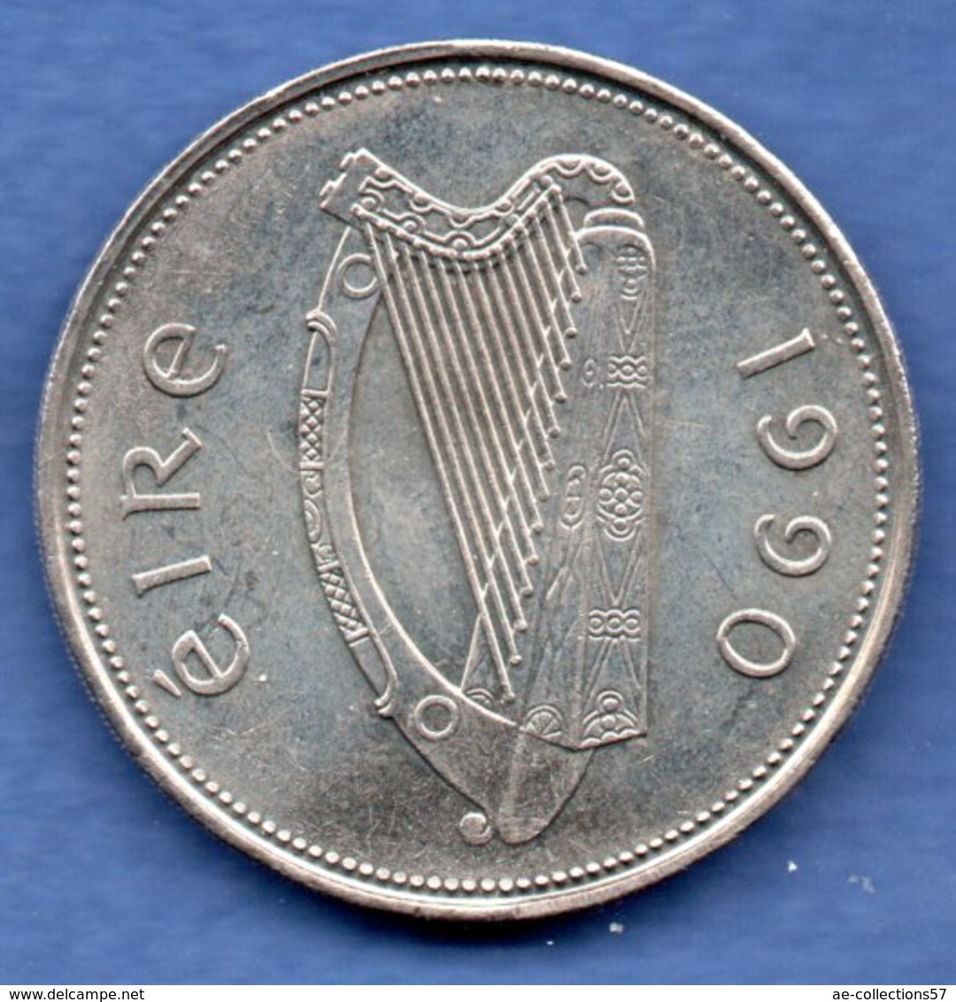 Irlande   - 1 Pound 1990  - Km # 27-   état  SUP - Irlande