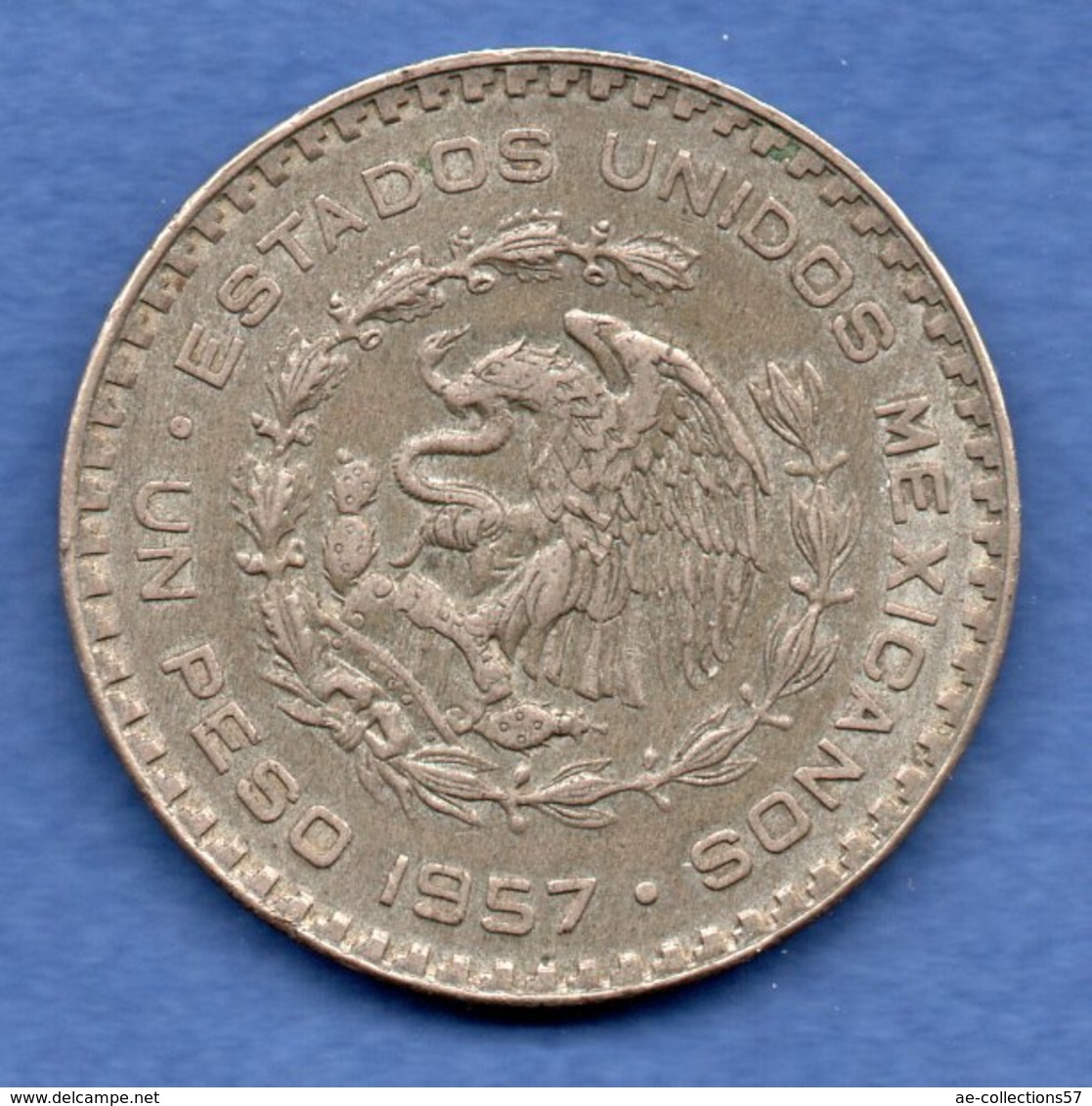 Mexique    - 1 Pesos 1957   - Km # 458   état  TB+ - Mexiko
