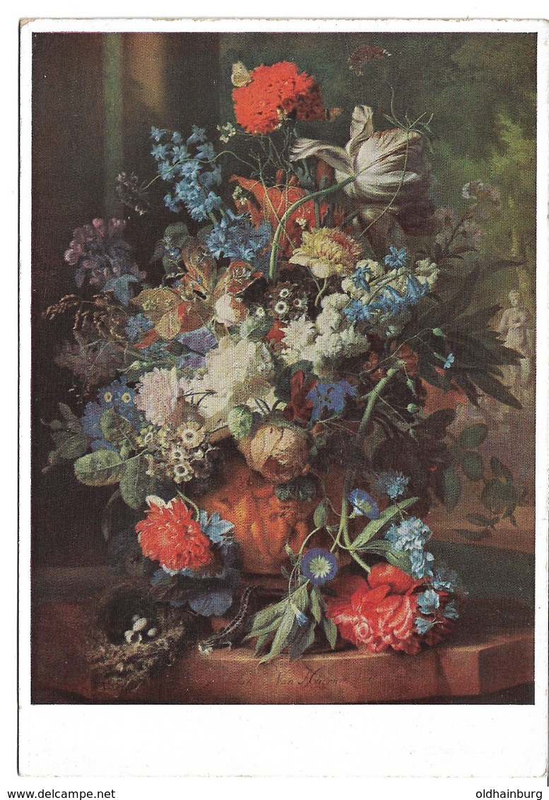 3040t: Kunst- AK Jan Van Huysum (1682-1749) Aus 1946, Rückseitig Beschriftet - Voor 1900