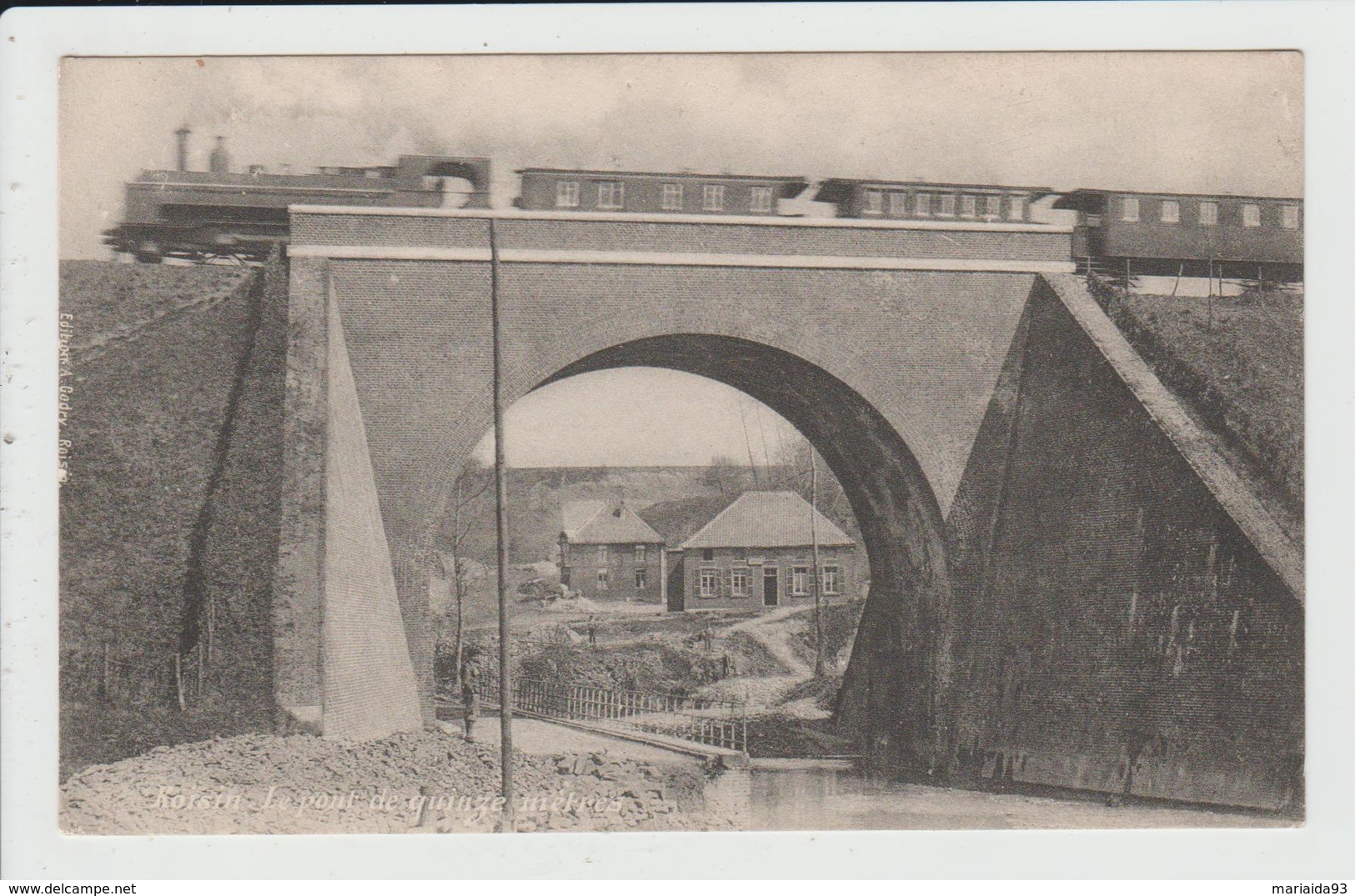 ROISIN - BELGIQUE - HONNELLES - LE PONT DE QUINZE METRES - TRAIN - Honnelles