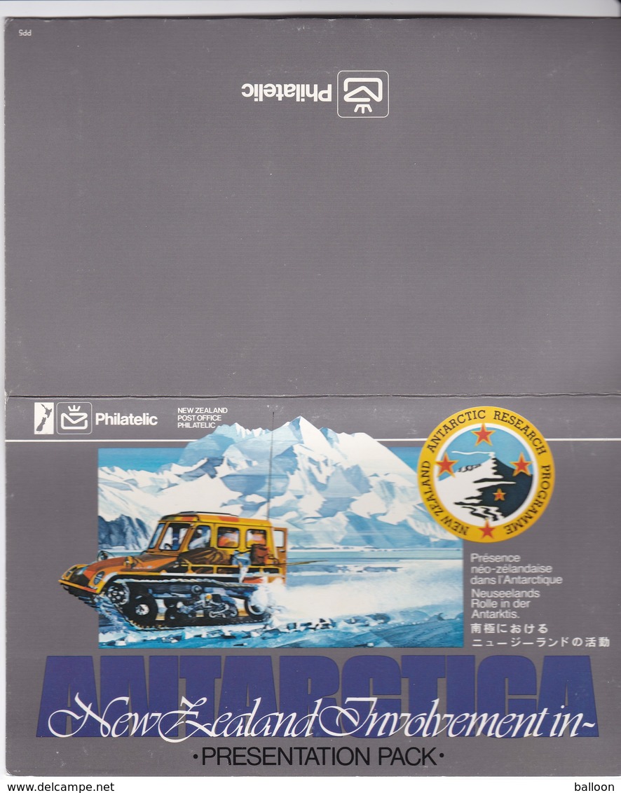 1984 - Présence Néo-zélandaise Dans L'Antarctique - 4 TP Neufs - Presentation Packs