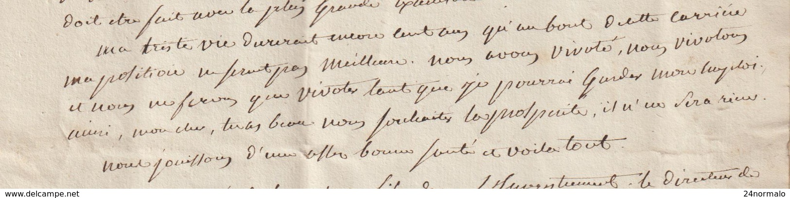 T15 Narbonne 1847 -> Ardèche : La Poste Fonctionne Mal - Lire - 1801-1848: Precursors XIX