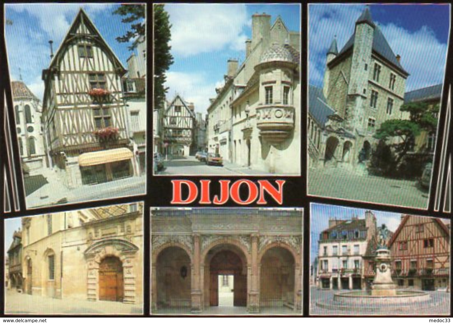 Dept 21,Côte D'Or,Cpm Dijon,Place Des Ducs : Maison à Colombages,l'échauguette De L'Hôtel Berbis,Etc... - Dijon