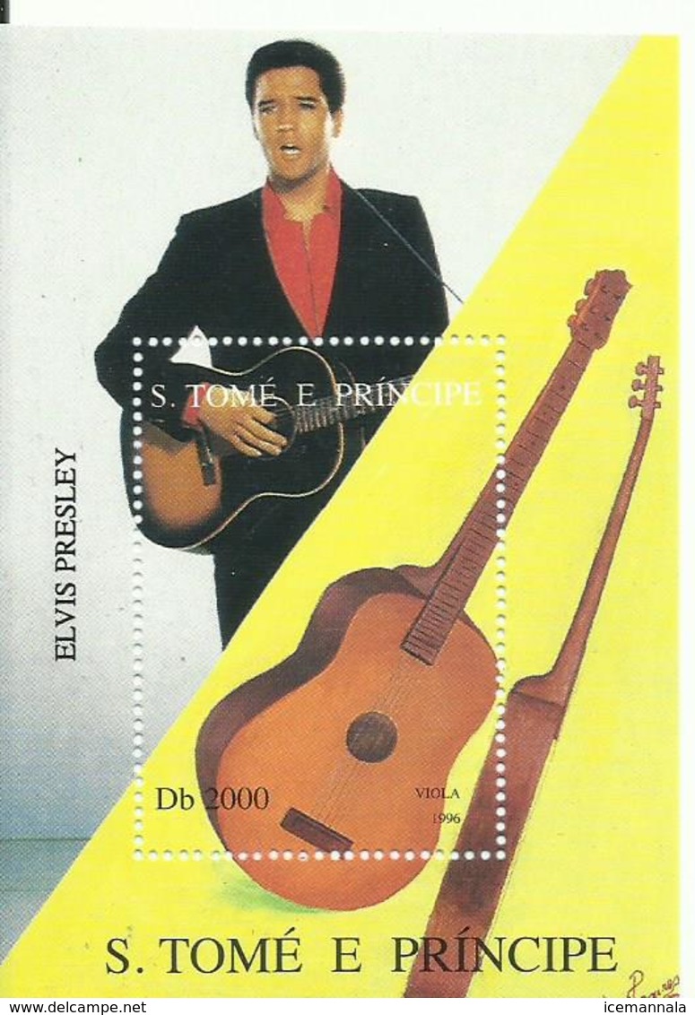 SANTO TOME Y PRINCIPE    H/B   ELVIS PRESLEY     MNH  ** - Sao Tomé Y Príncipe