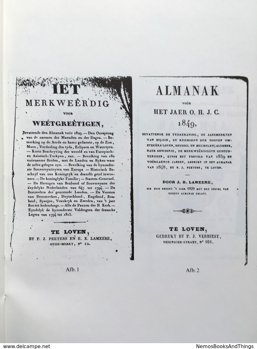 LEUVEN - Aenteekeningen Van Merkweerdige Geschiedenissen Voorgevallen Binnen Loven (en Omliggende) 1784-1835 - Histoire