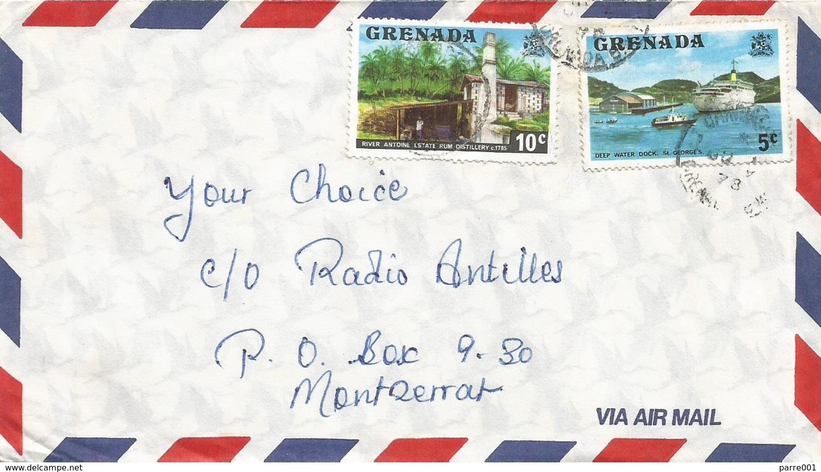 Grenada 1978 St Georges Rum Distillery Cruise Ship Dock Harbour Cover - Grenada (1974-...)