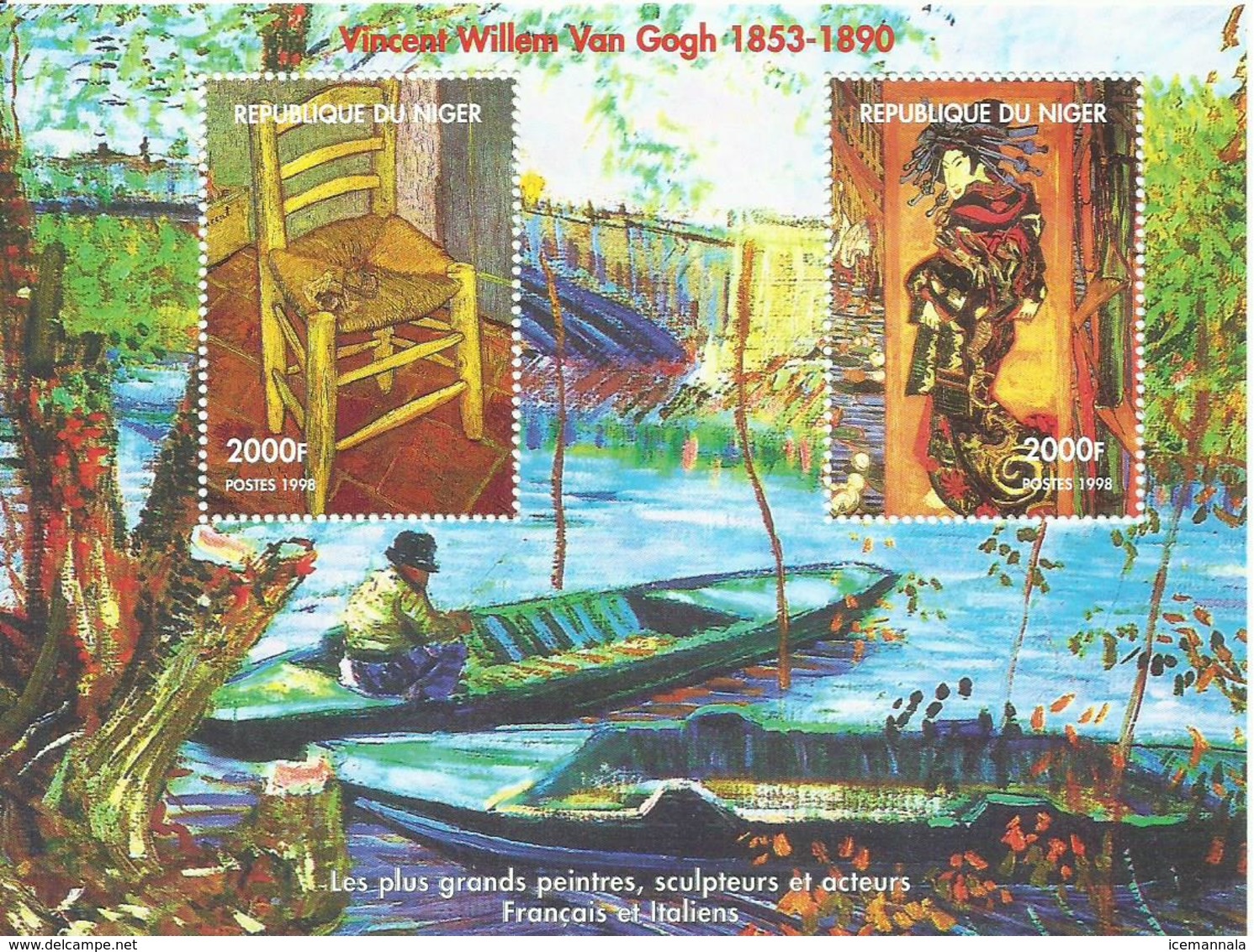 NIGER  H/B   VAN GOGH  MNH  ** - Níger (1960-...)