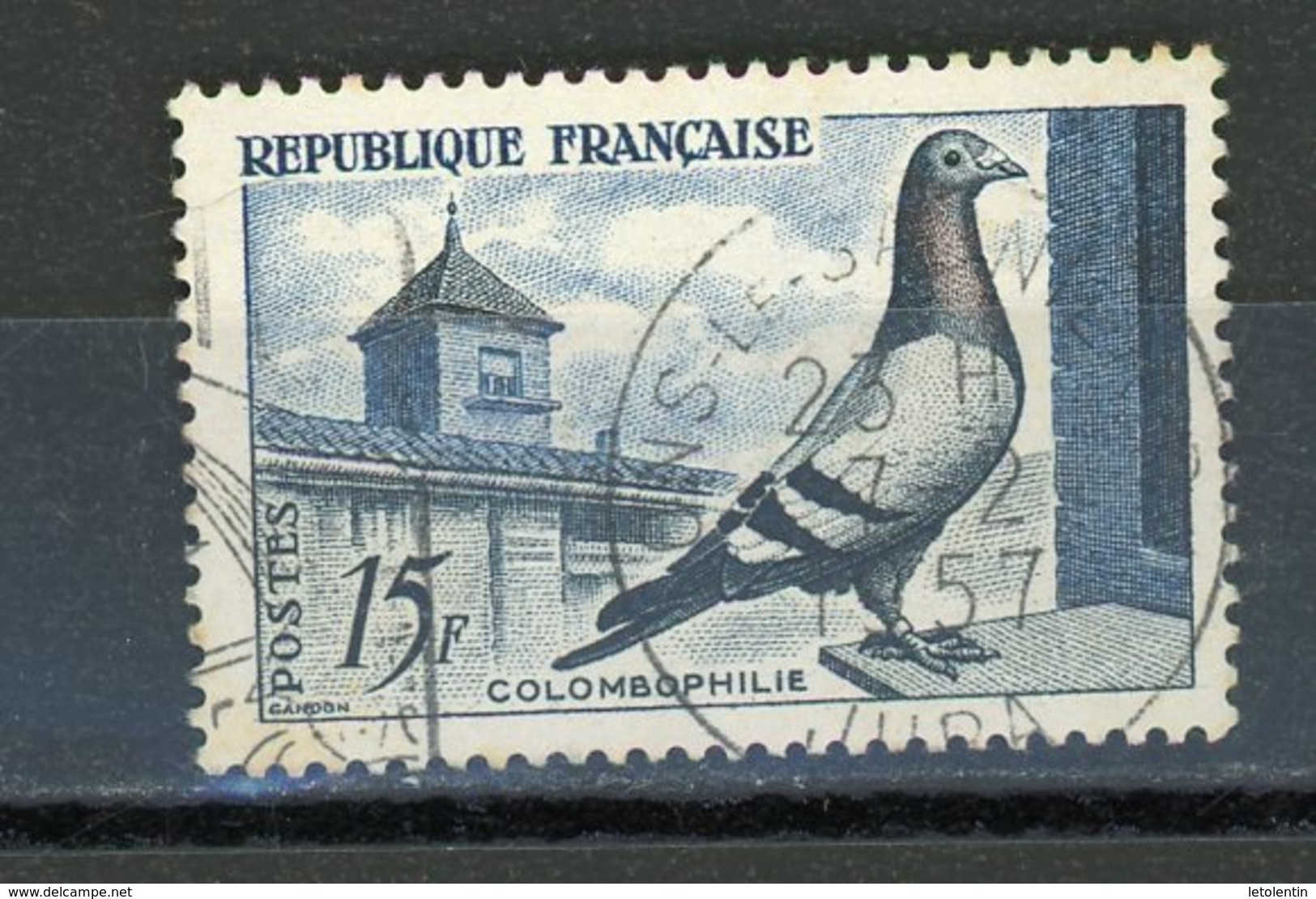 FRANCE - COLOMBOPHILIE - N° Yvert 234 Obli RONDE DE LONS-LE-SAULNIER 1957 - Oblitérés