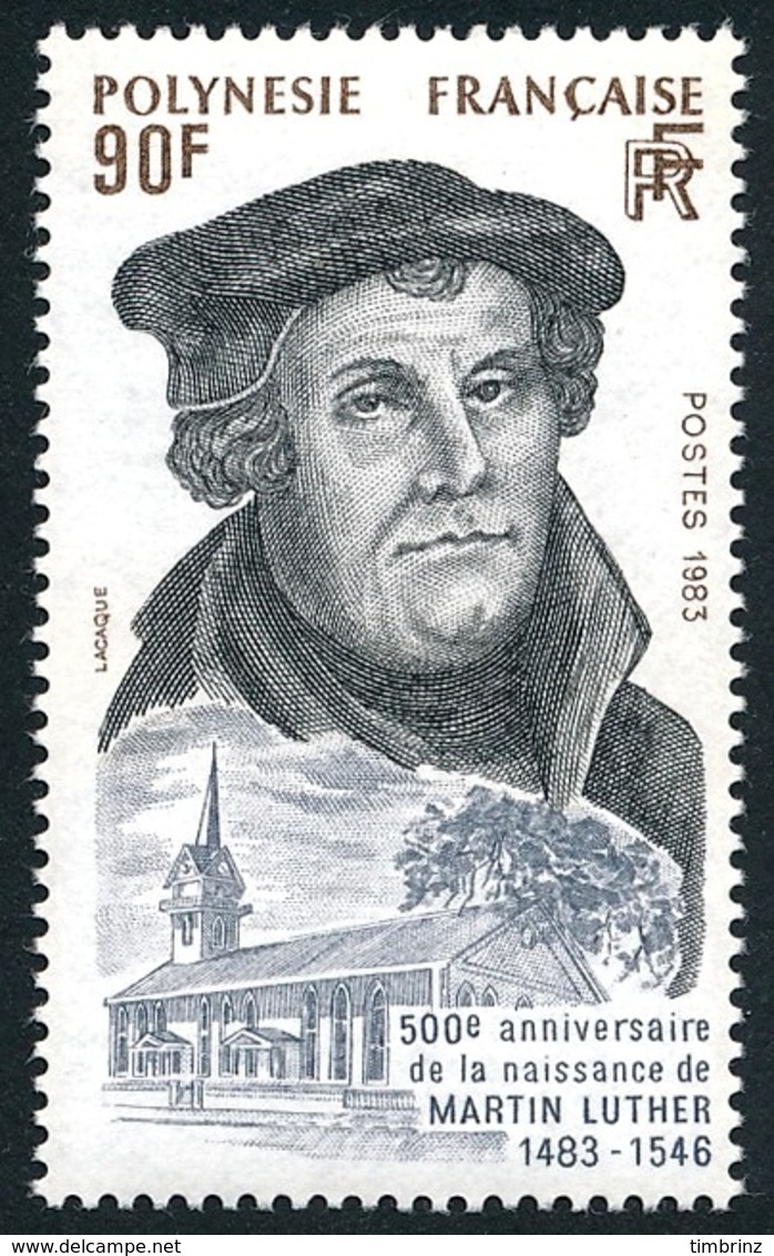 POLYNESIE 1983 - Yv. 208 **    - Martin Luther, Théologien Et Réformateur  ..Réf.POL23910 - Neufs