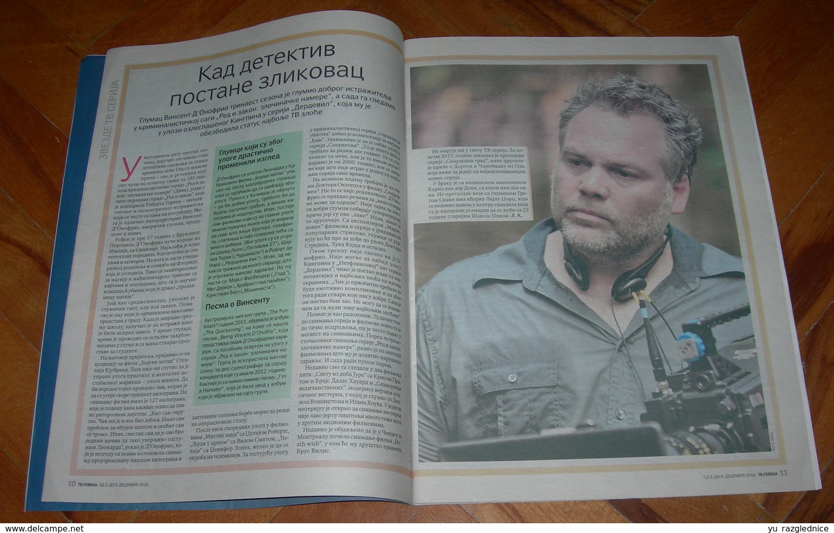 Lauren Graham Vincent D'Onofrio - TV REVIJA Serbian December 2016 VERY RARE - Magazines