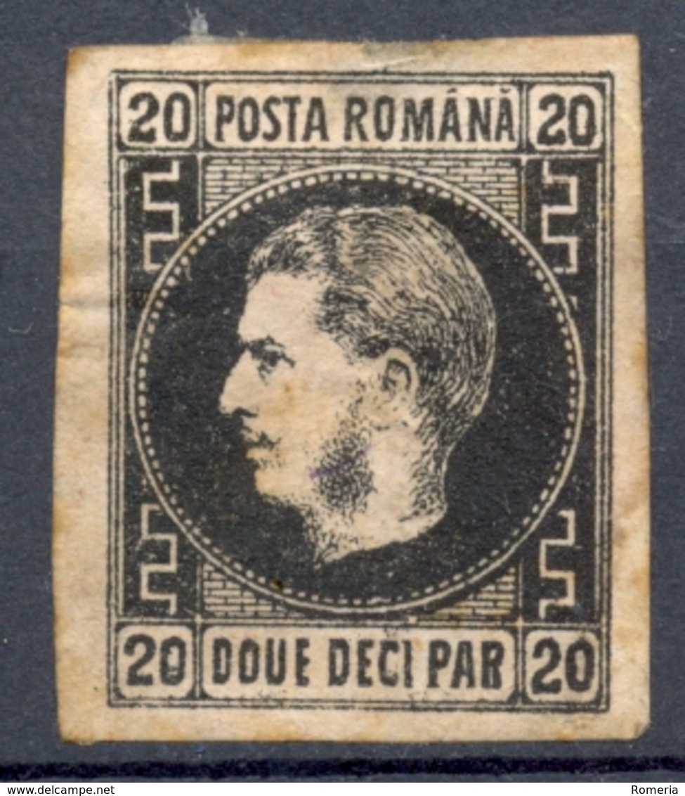 Roumanie - 1866/1867 - Yt 16c - Prince Charles - Obl. Attention Légèrement Aminci En Haut, Voir Scan Du Verso - 1858-1880 Moldavia & Principato