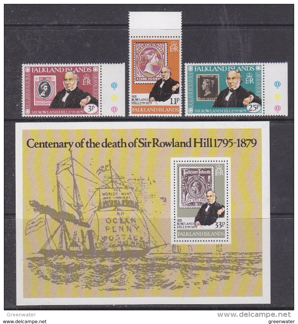 Falkland Islands 1979 Sir Rowland Hill 3v + M/s   ** Mnh (42543) - Falklandeilanden