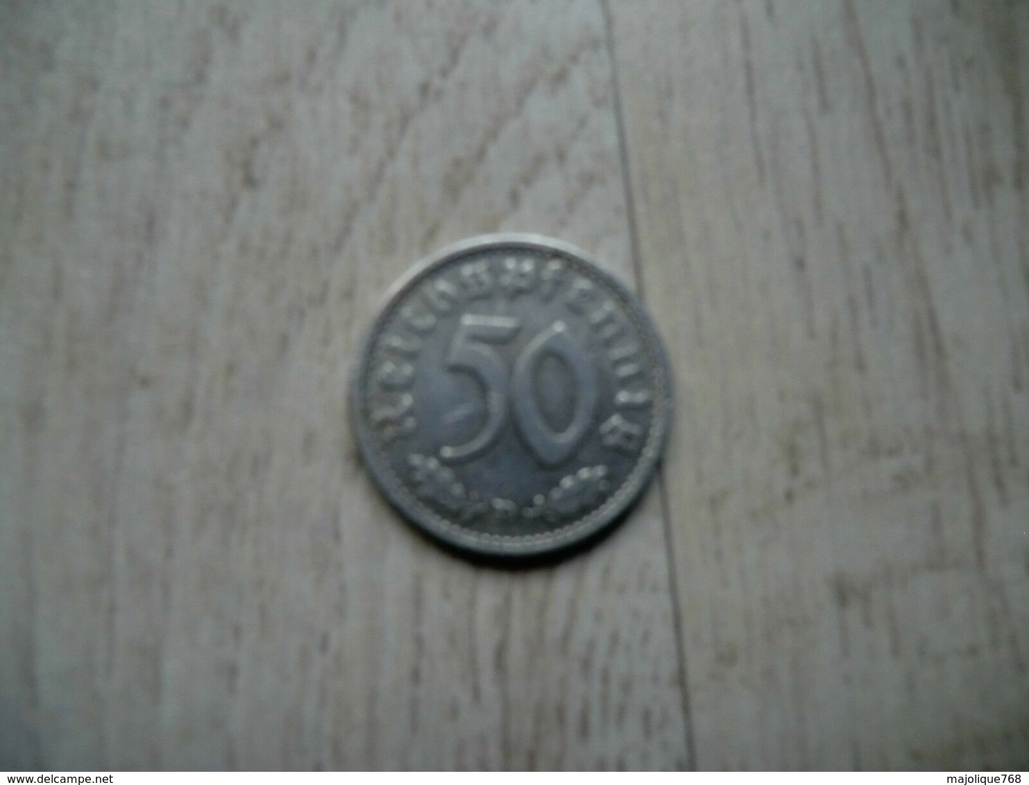 Monnaie De La Germanie 50 Reichspfennig 1940 Lettre D En Aluminium - T T B - - 50 Reichspfennig