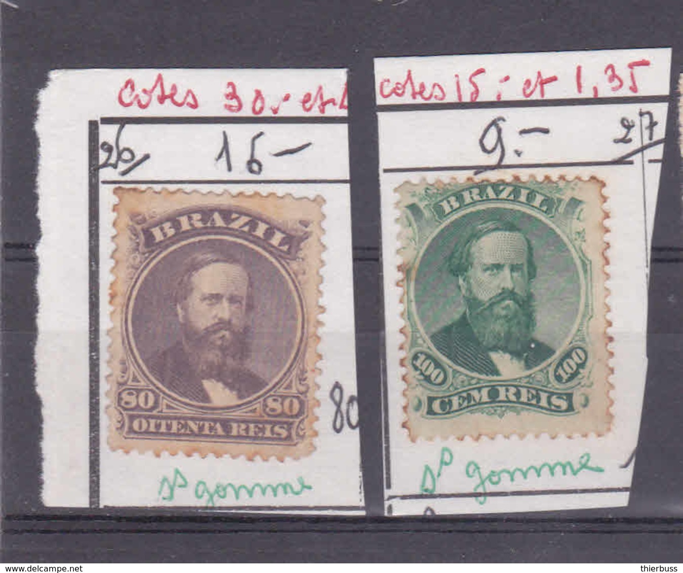 Bresil 26 Et 27 Sans Gomme - Used Stamps