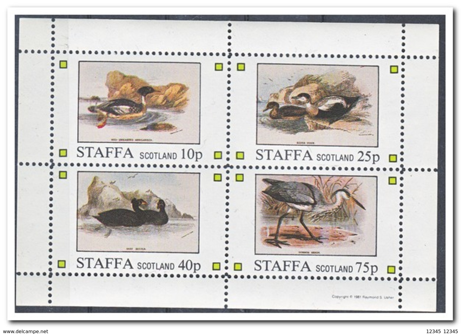 Staffa 1981, Postfris MNH, Birds - Schotland