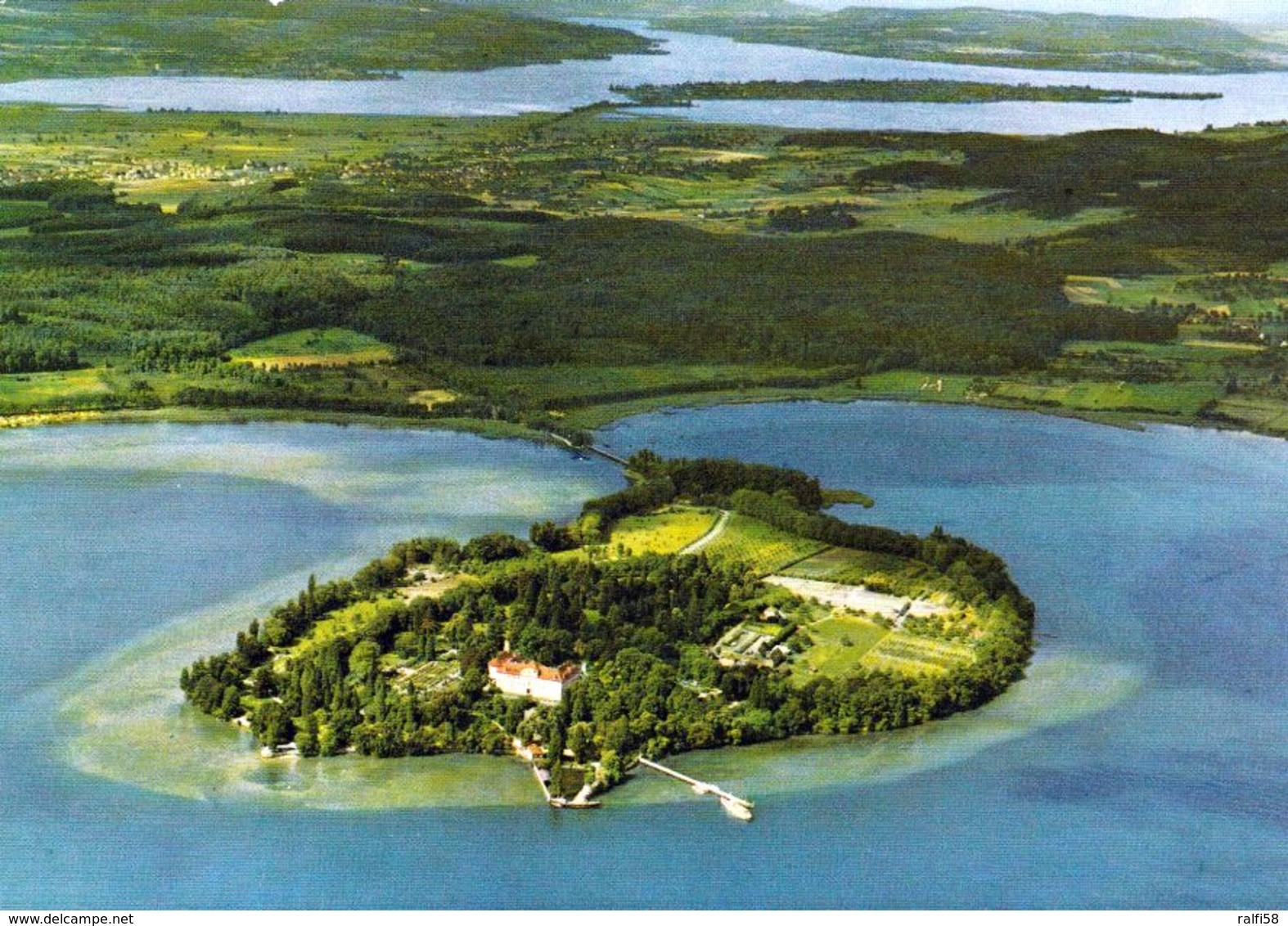 1 AK Germany Baden-Württemberg * Blick Auf Die Insel Mainau – Im Hintergrund Die Insel Reichenau - Luftbildaufnahme * - Konstanz