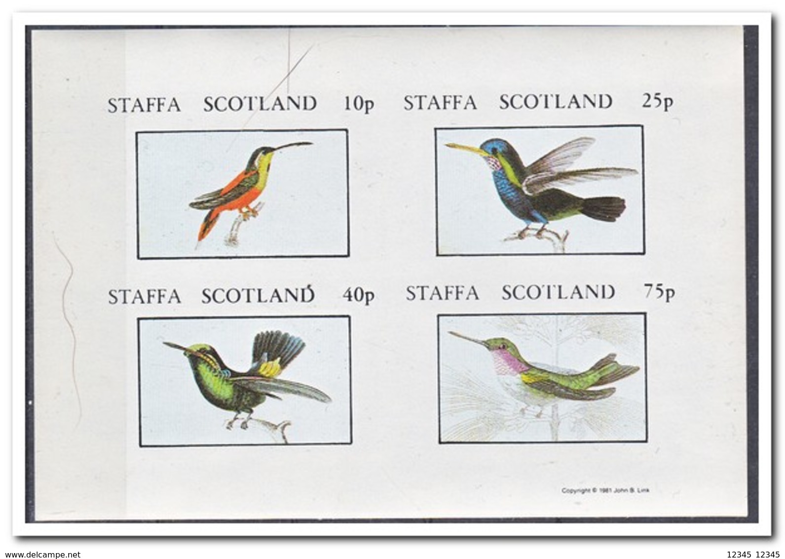 Staffa 1981, Postfris MNH, Birds - Scotland