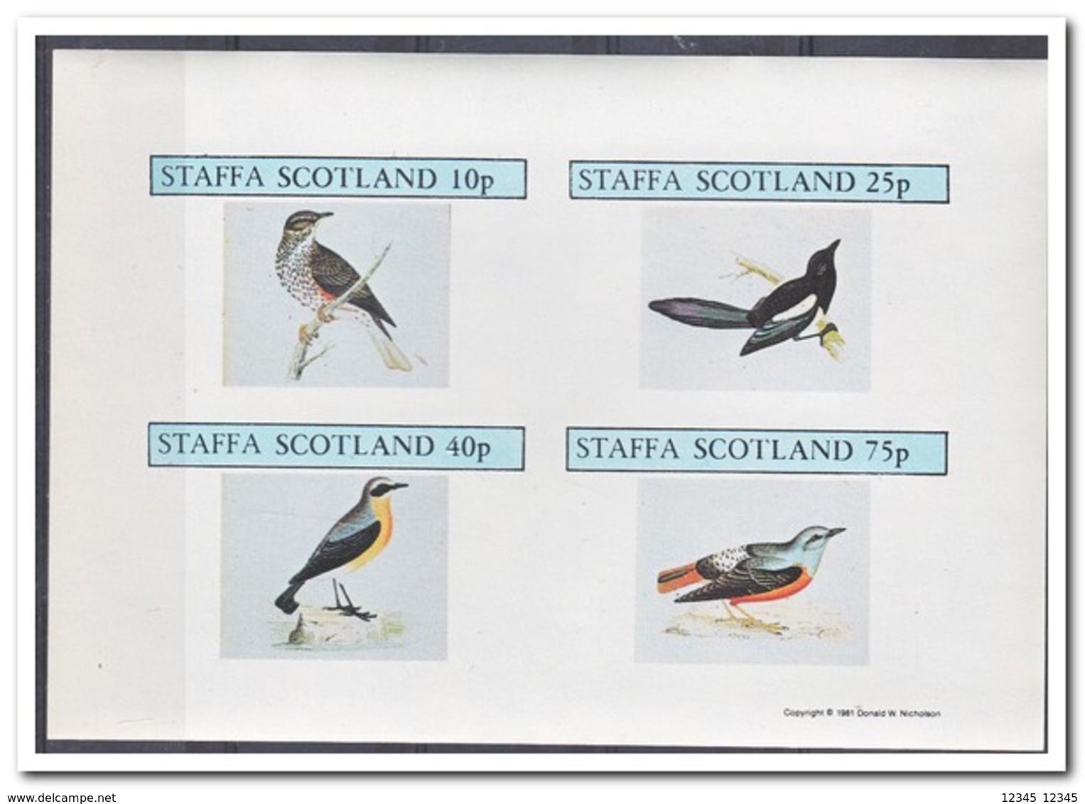 Staffa 1981, Postfris MNH, Birds - Schotland