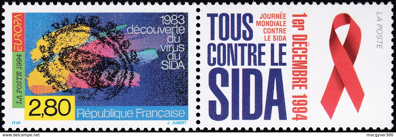 FRANCE, 1994, Lutte Contre Le SIDA (Yvert 2916 ) - Unused Stamps