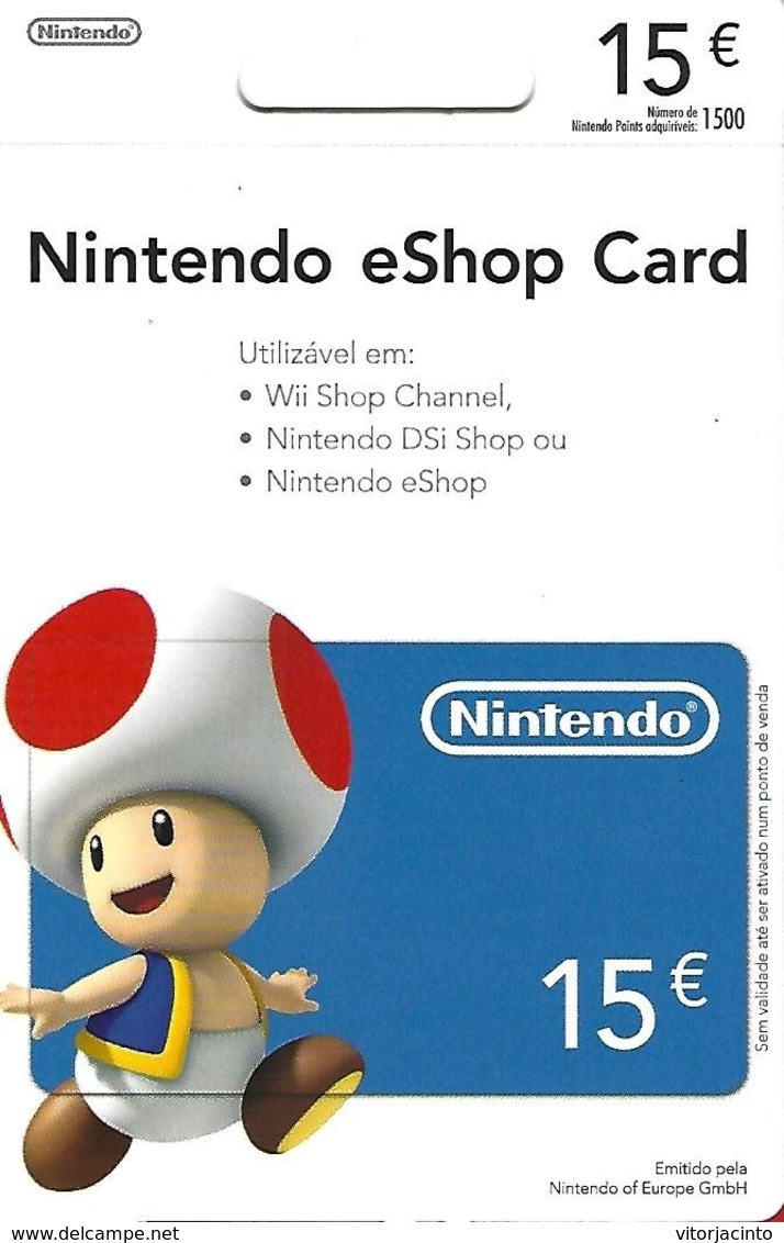 PORTUGAL - Gift Card - Nintendo EShop Card 15€ - Gift Cards