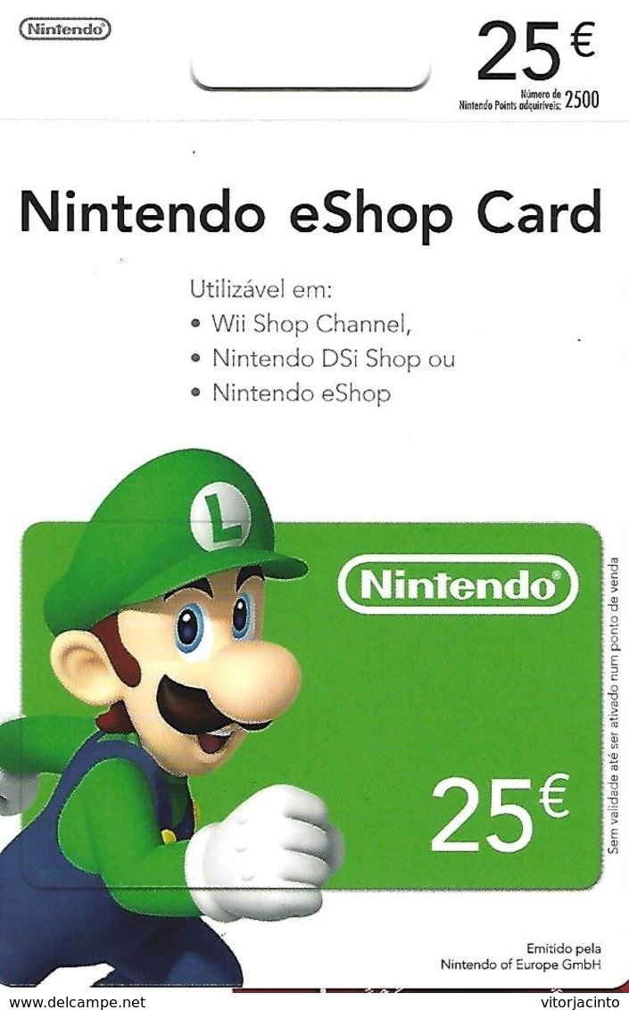 PORTUGAL - Gift Card - Nintendo EShop Card 25€ - Gift Cards