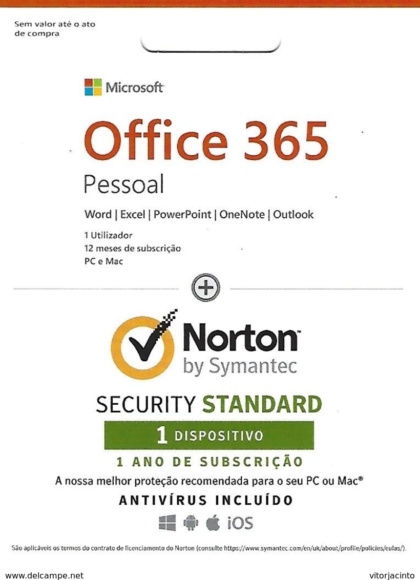 PORTUGAL - Gift Card - Office 365 Pessoal - Gift Cards