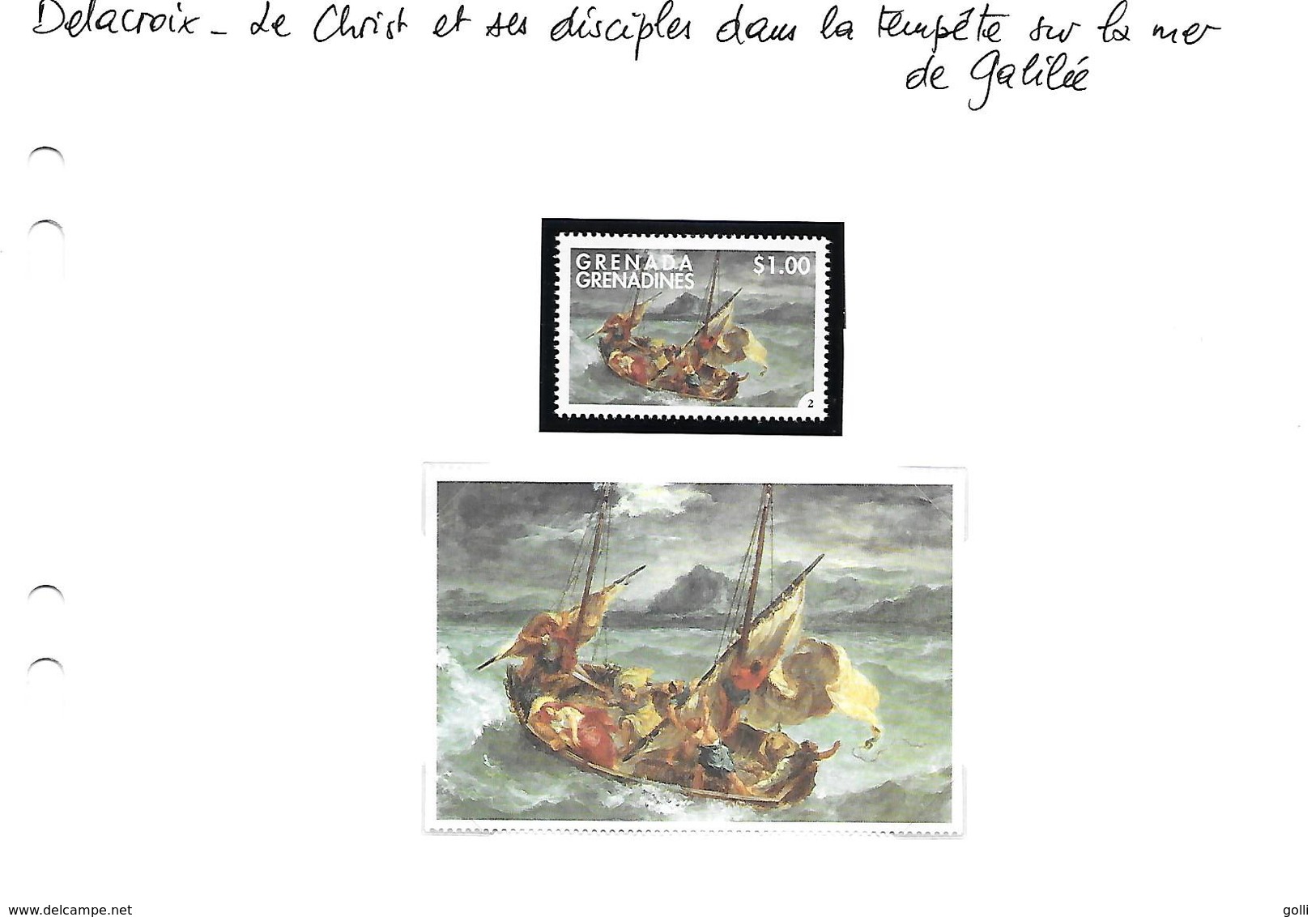 Delacroix - 12 tableaux avec leur vignette