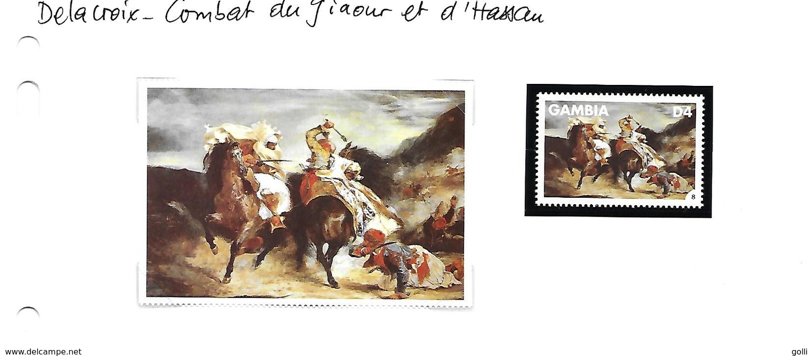 Delacroix - 12 tableaux avec leur vignette