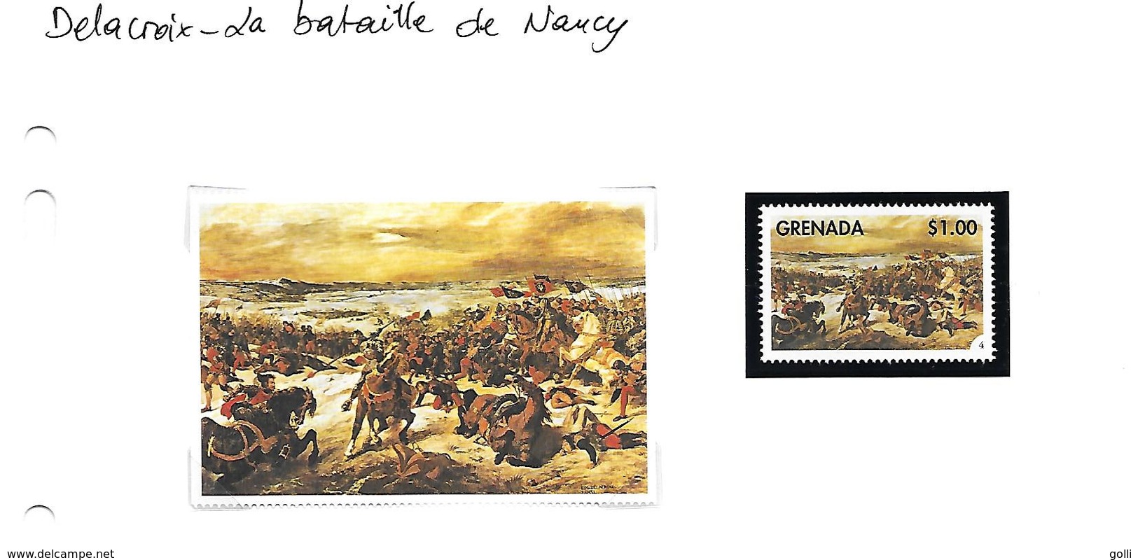 Delacroix - 12 tableaux avec leur vignette