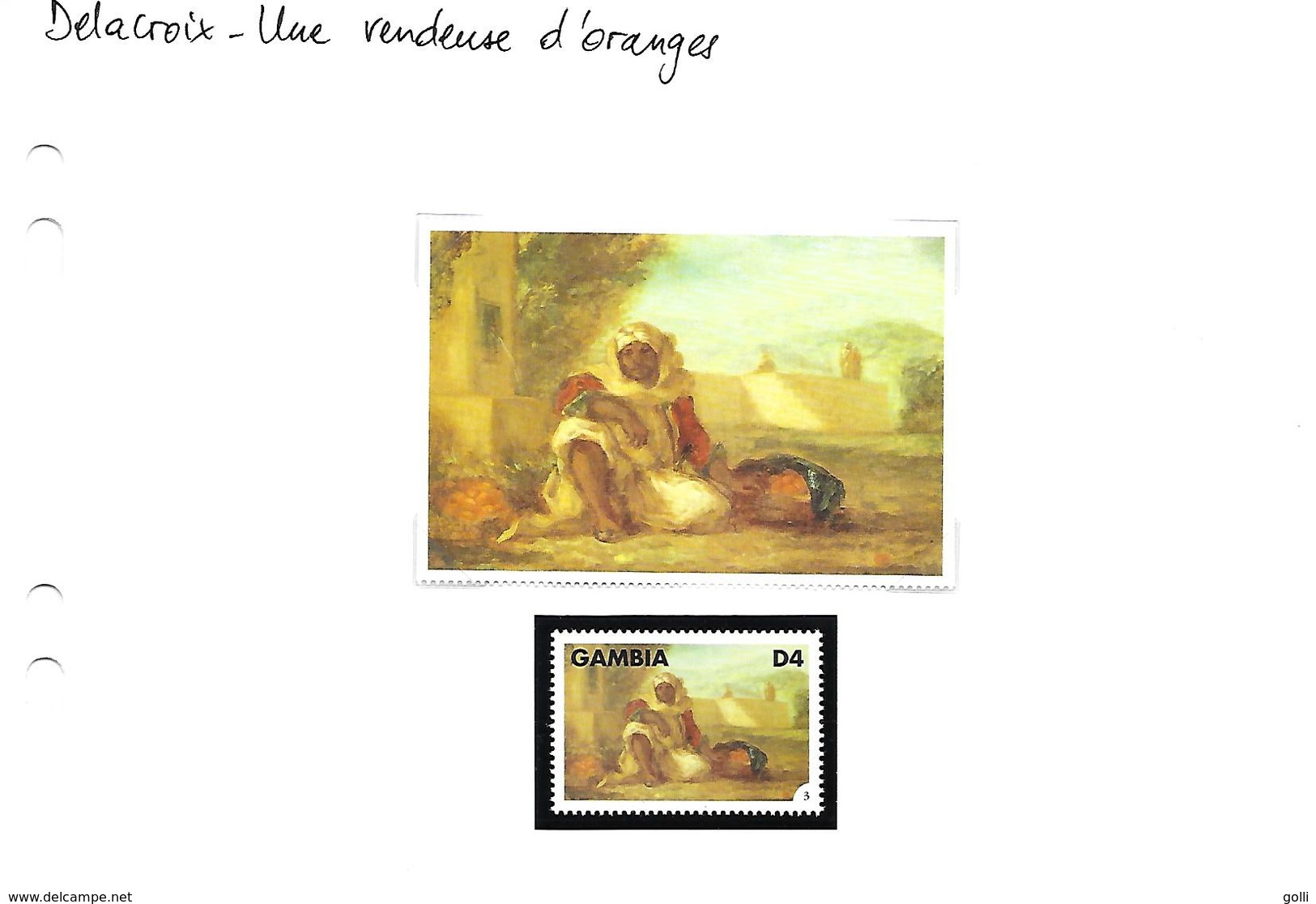 Delacroix - 12 tableaux avec leur vignette