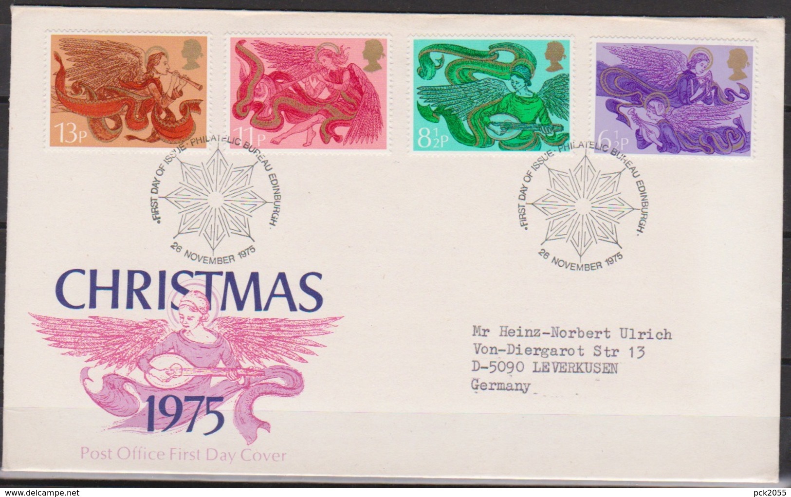 Grossbritannien 1975 MiNr.692 - 695 FDC Weihnachten ( D 581 )günstige Versandkosten - 1981-1990 Dezimalausgaben