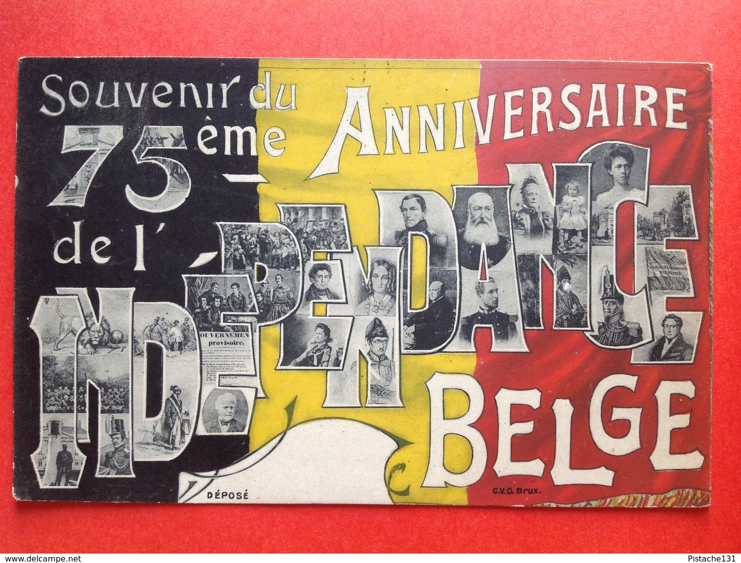 1905 - SOUVENIR DU 75ème ANNIVERSAIRE DE L'INDEPENDANCE BELGE - ROIS ET REINES DE BELGIQUE - Evènements