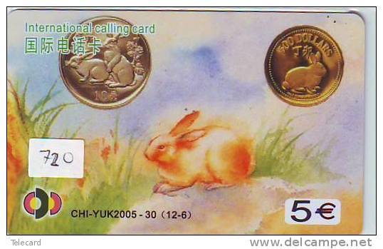 LAPIN Rabbit KONIJN Kaninchen Conejo (720) Zodiaque Zodiac Horoscope - Coin - Munt - Lapins