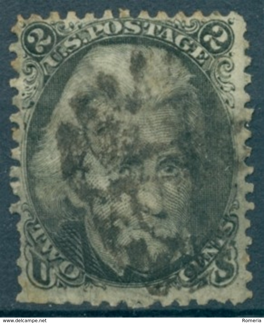 Etats Unis - 1863/1866 - Yt 27 - A. Jackson - Oblitéré, Dents Rognées Verticale Bas Gauche - Used Stamps