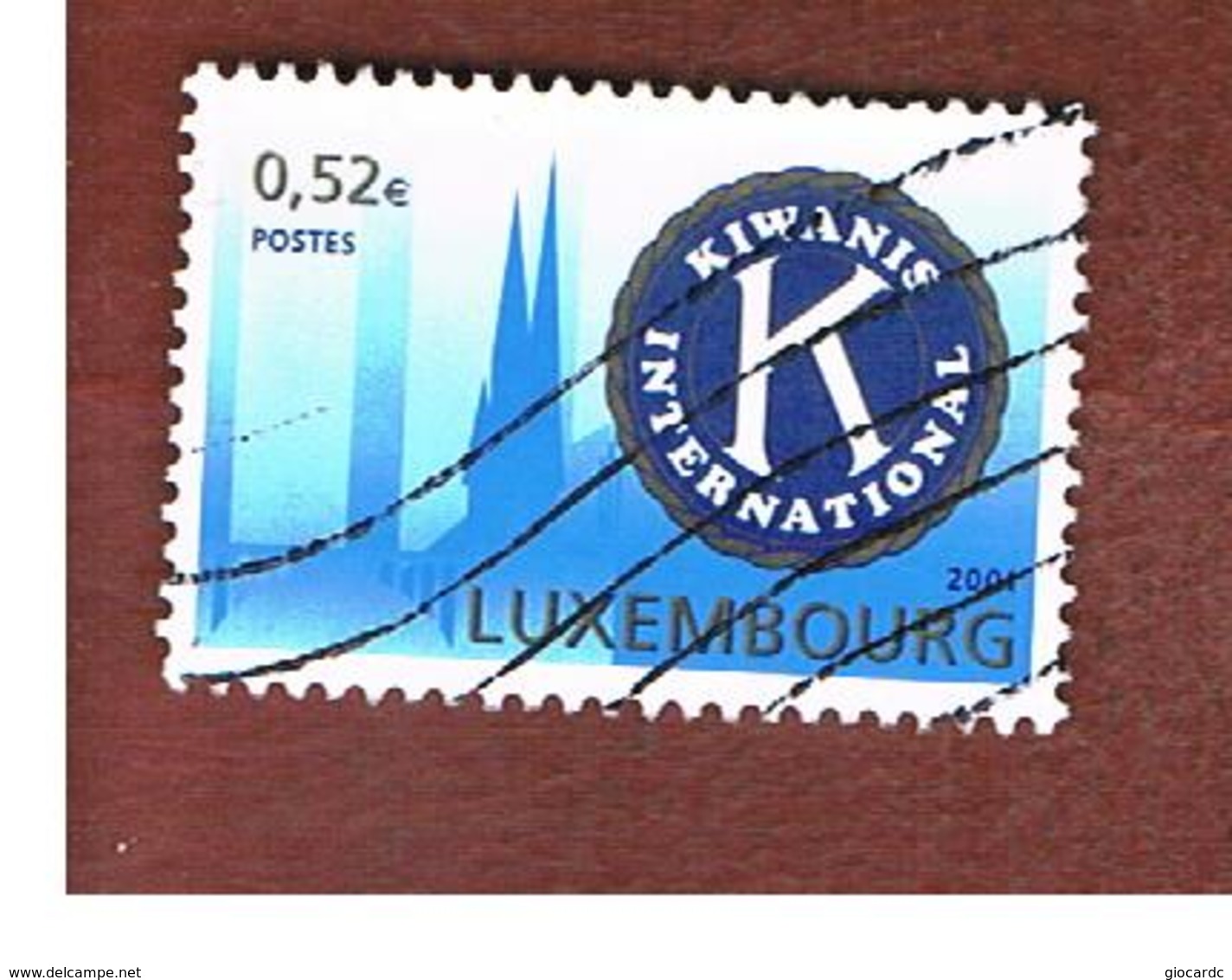 LUSSEMBURGO (LUXEMBOURG)   -   SG 1605  -   2001  KIWANIS INTERNATIONAL -  USED - Usati