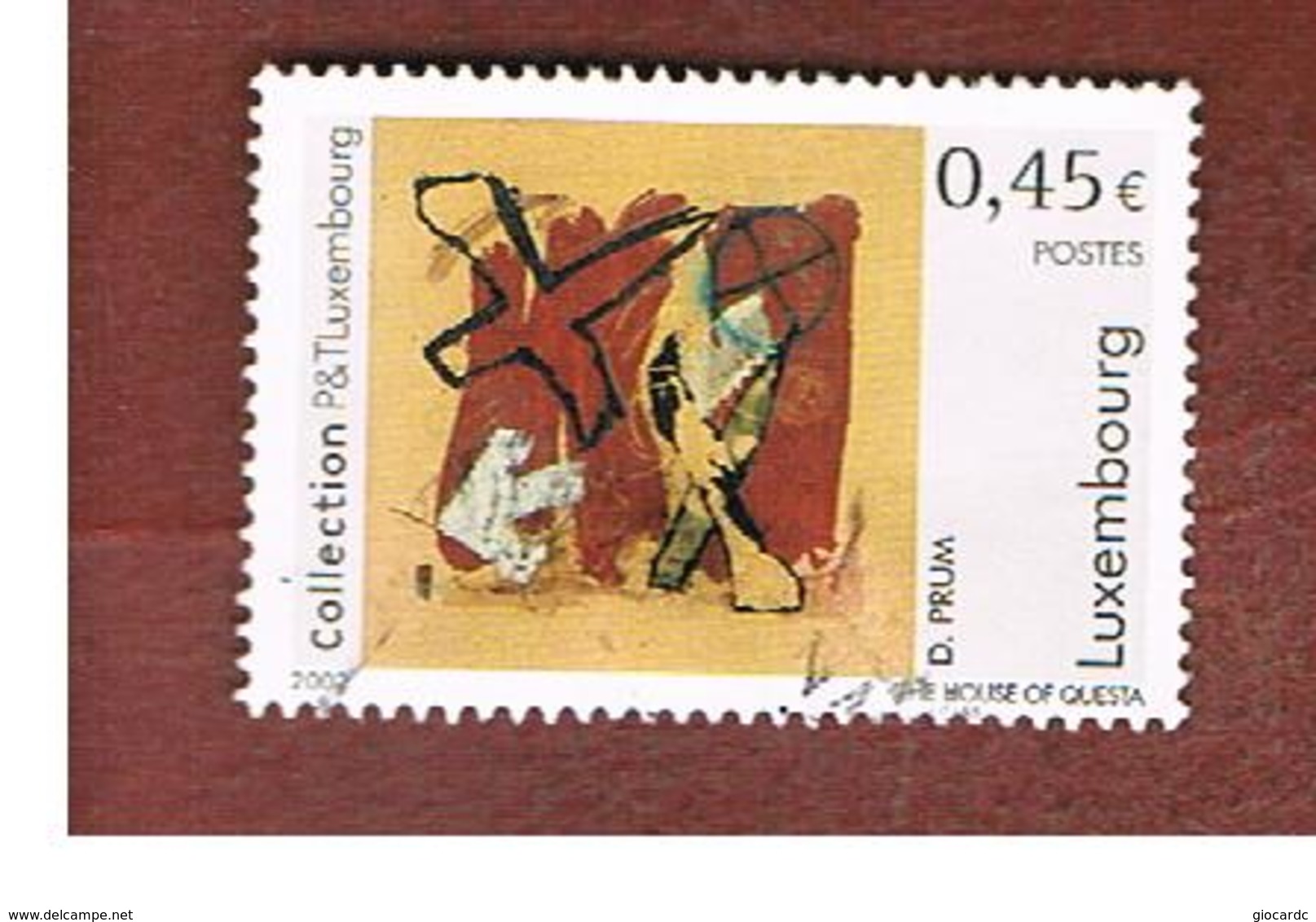 LUSSEMBURGO (LUXEMBOURG)   -   SG 1613  -   2002  MODERN ART: D. PRUM     -  USED - Usati