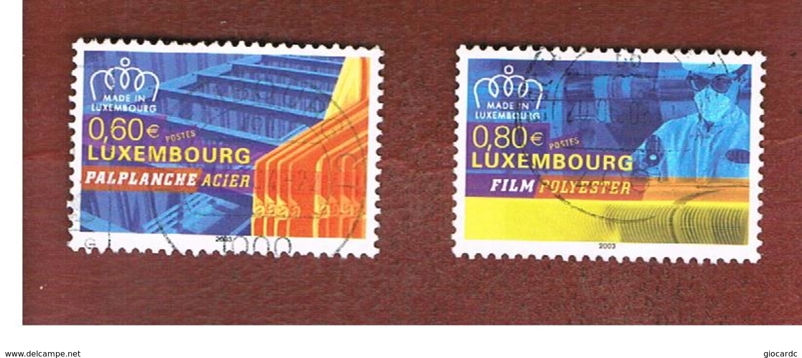 LUSSEMBURGO (LUXEMBOURG)   -   SG 1655.1657  -   2003  NATIONAL PRODUCTS     -  USED - Usati
