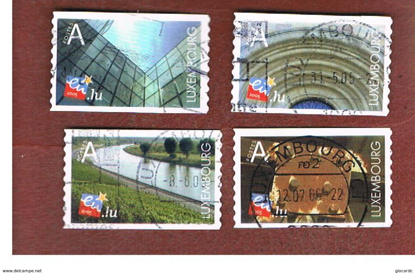 LUSSEMBURGO (LUXEMBOURG)   -   SG 1693.1696  -   2005  EUROPEAN PRESIDENCY (COMPLET SET OF 4)    -  USED - Usati