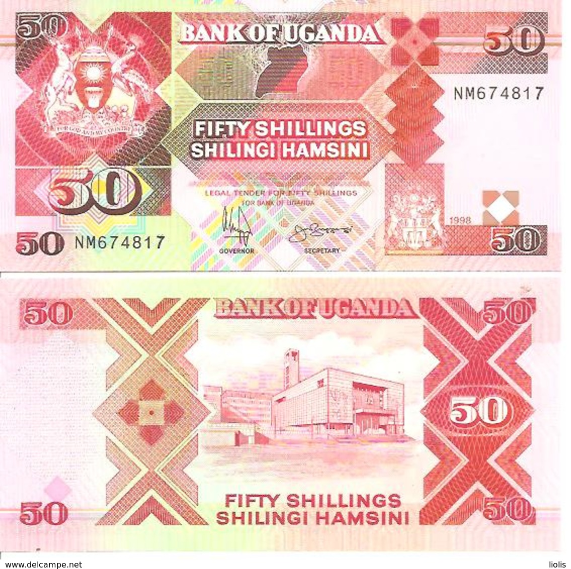 Uganda  P-30C  50 Shillingi   1998  UNC - Ouganda