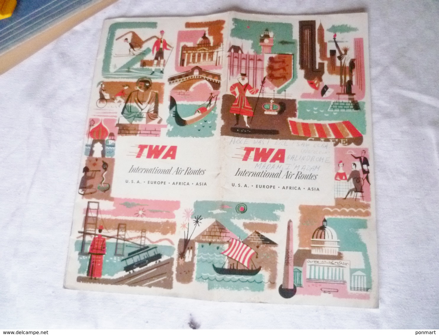 Livret Trans World Airlines  TWA  , Avions , Années 50 Environ - Publicités