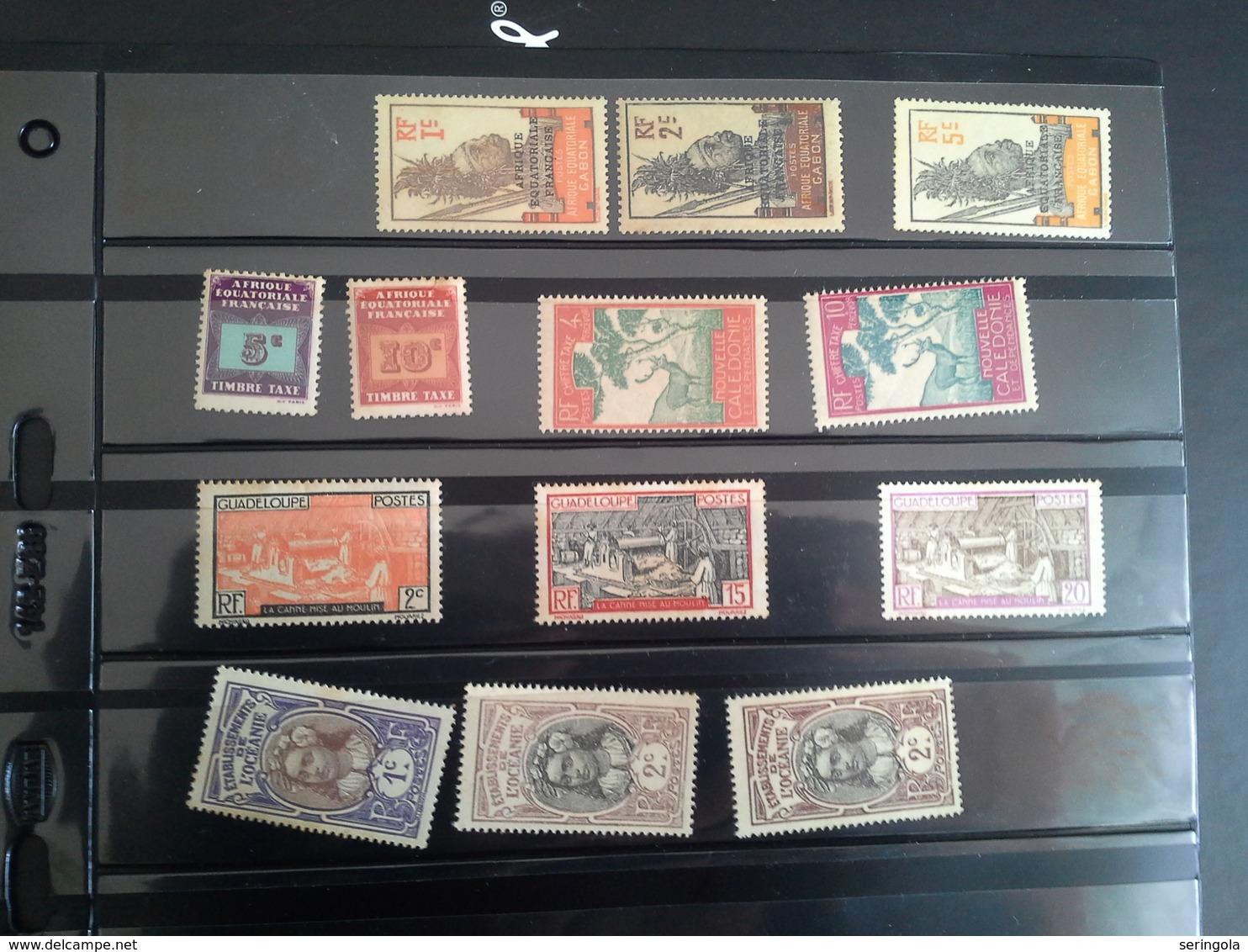 Lot 280 stamps colonias Francais