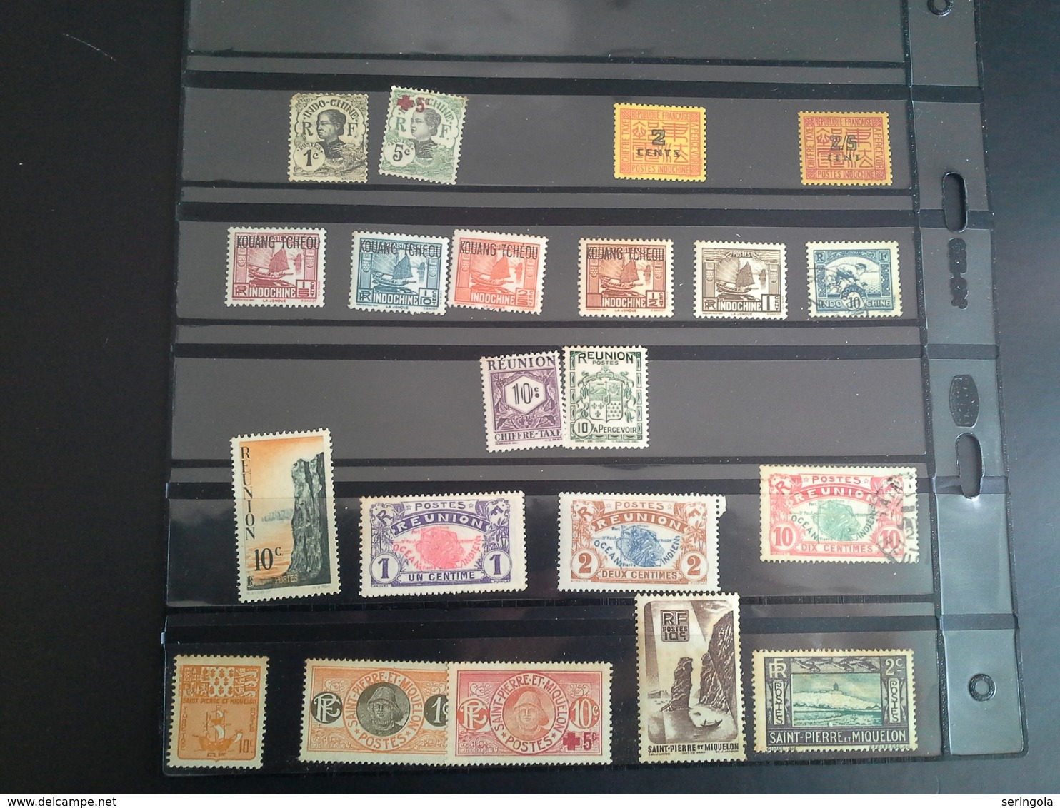 Lot 280 stamps colonias Francais