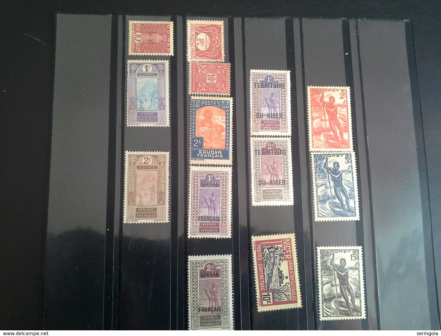 Lot 280 stamps colonias Francais