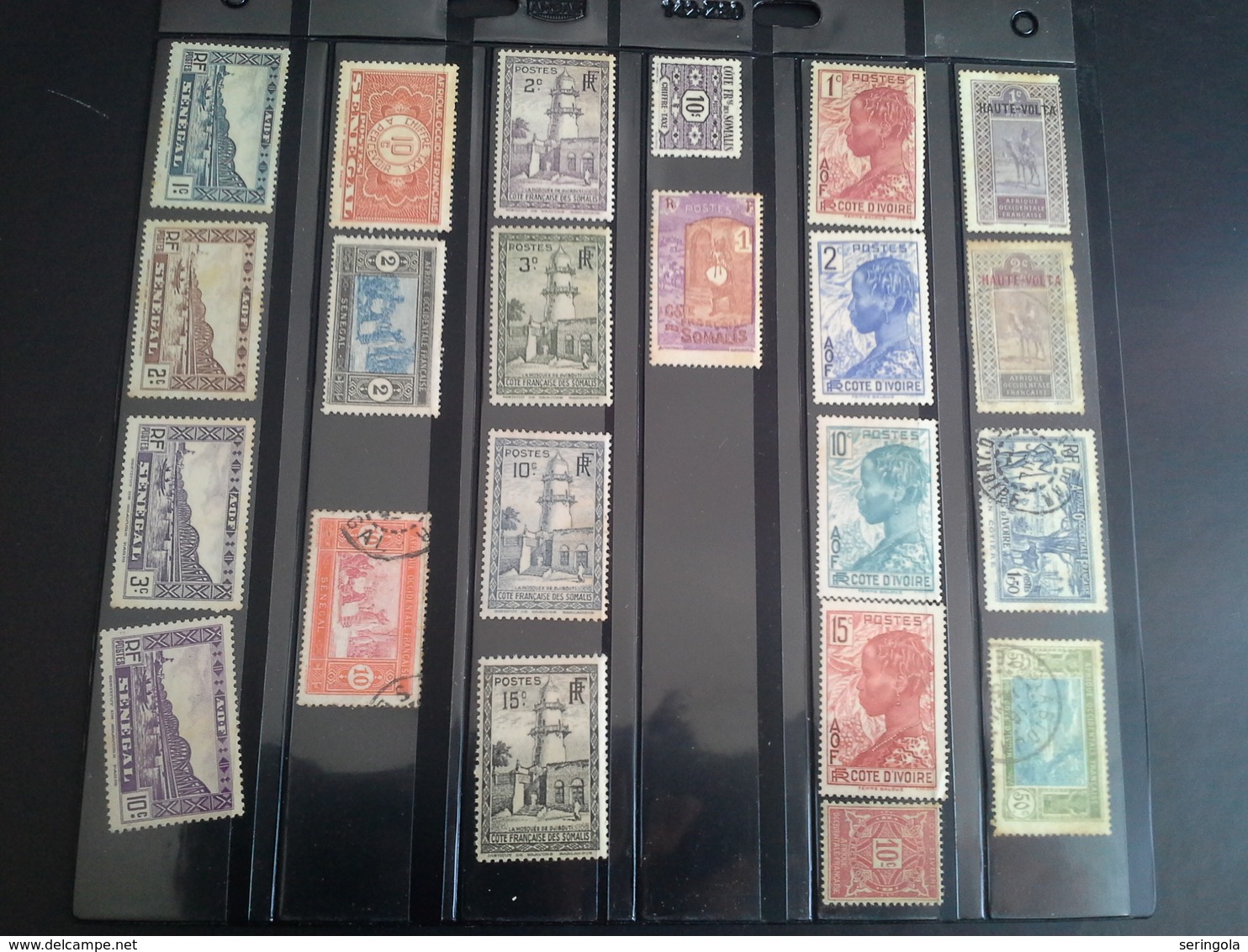 Lot 280 stamps colonias Francais