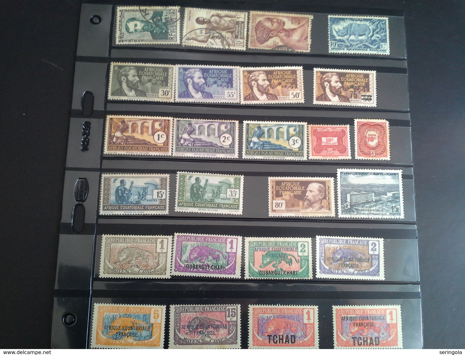 Lot 280 stamps colonias Francais