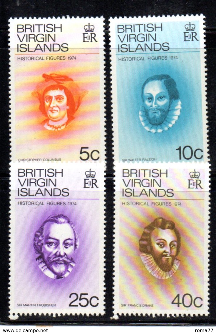 APR728 - BRITISH VIRGIN ISLANDS 1974 ,  Yvert Serie 268/271  ***  MNH - British Virgin Islands