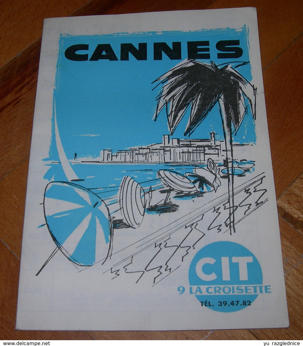 Tourist Brochure Of Cannes France From 1973 VERY RARE - Magazines