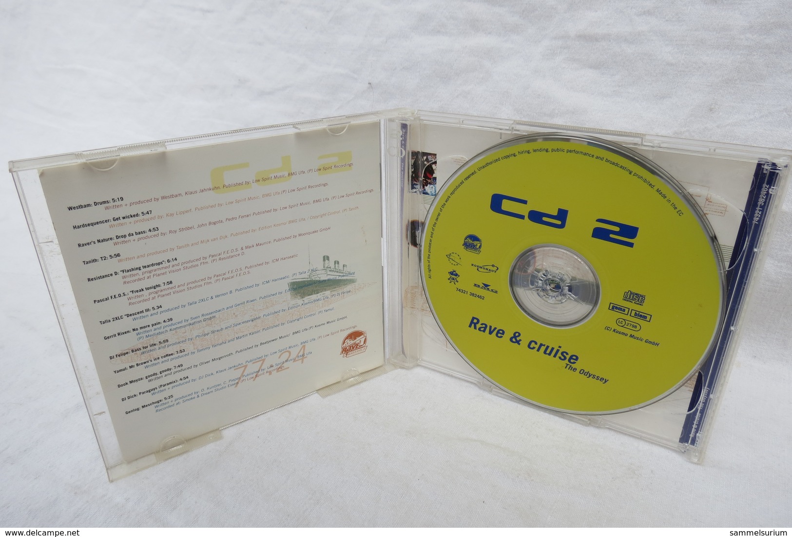 CD "Rave & Cruise" The Odyssey - Dance, Techno & House